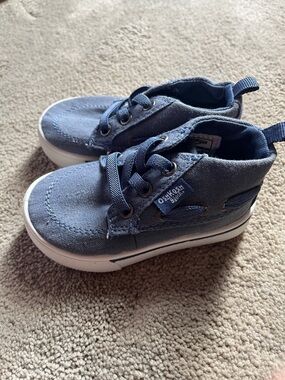 OshKosh B'gosh Denim Blue Canvas Kids Sneakers